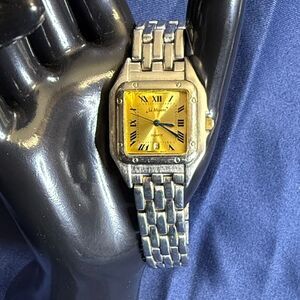 La Montre Silver and Gold Men's Quartz Watch